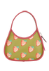Coachtopia Strawberry Hobo, &pound;140, Handbags, Green/Pink, Leather, Front view